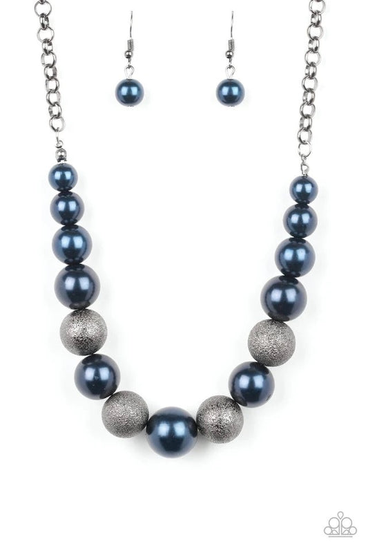 Paparazzi Necklace ~ Color Me CEO - Blue