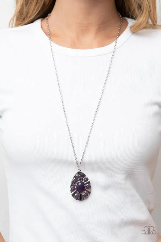 Blissfully Bohemian Purple Necklace