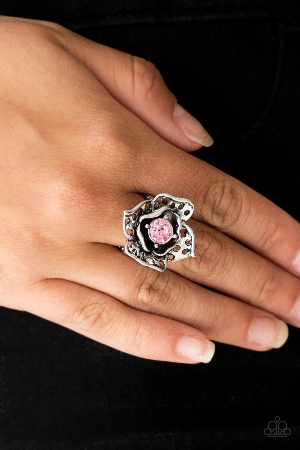 Glowing Gardens Pink Ring -