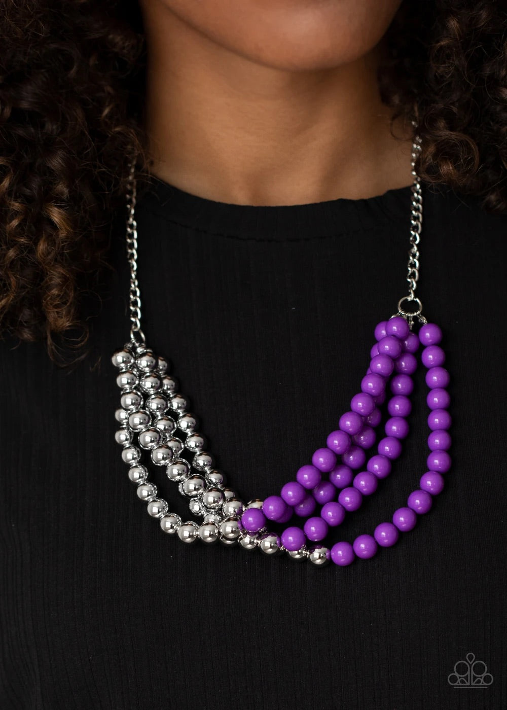 Paparazzi Layer After Layer - Purple - Necklace & Earrings