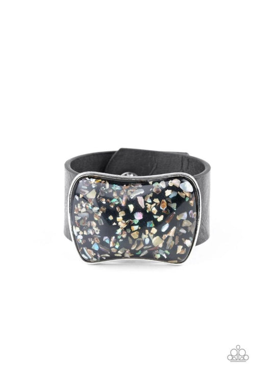 Twinkle Twinkle Little ROCK STAR - Black wrap bracelet