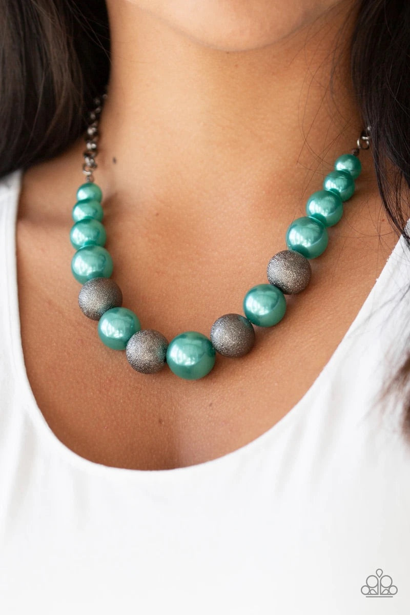 Paparazzi Humble Hustle Green Necklace with matching Bracelet