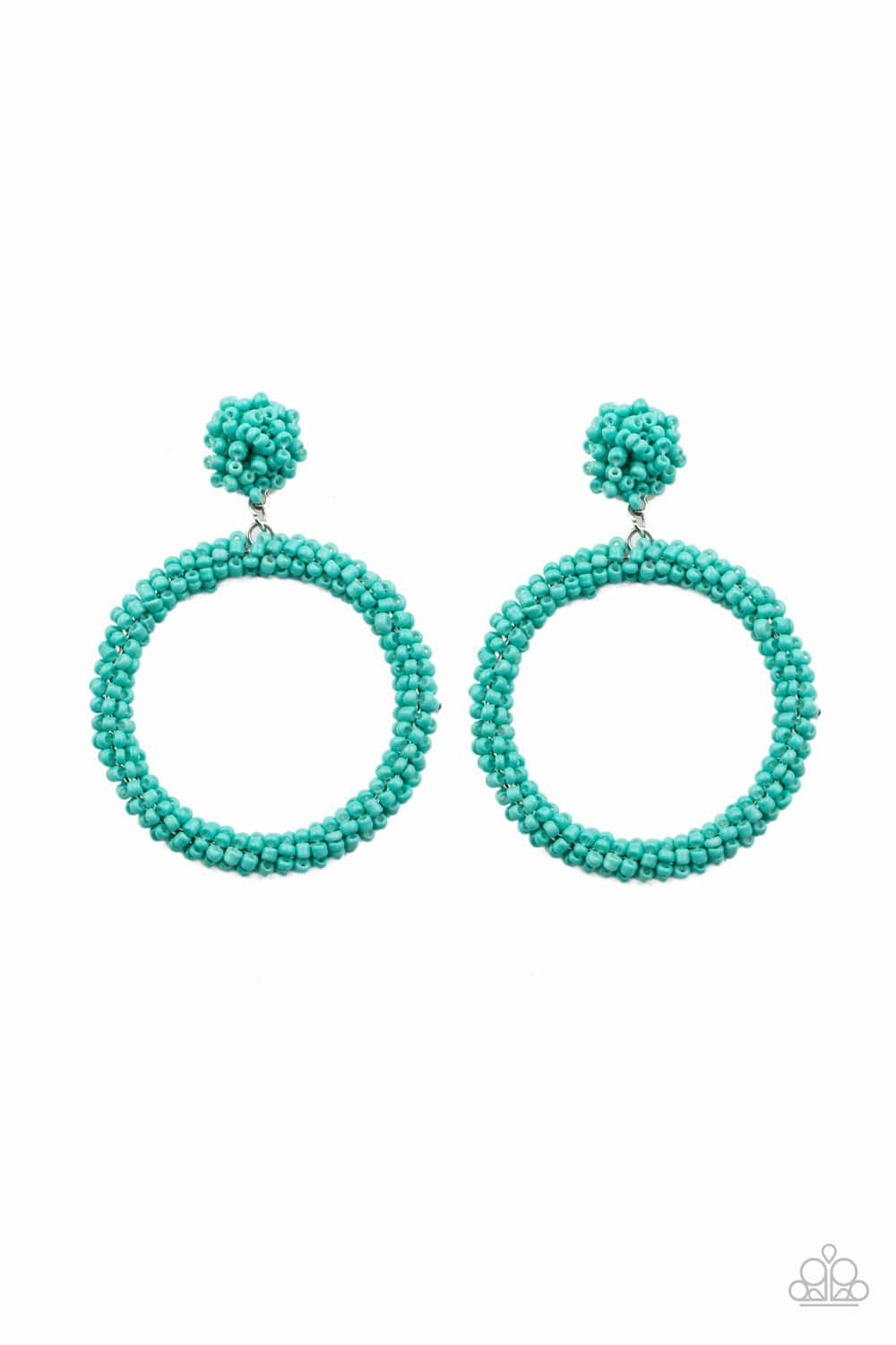 Paparazzi Accessories: Be All You Can BEAD - Blue/Turquoise Seed Bead Earrings