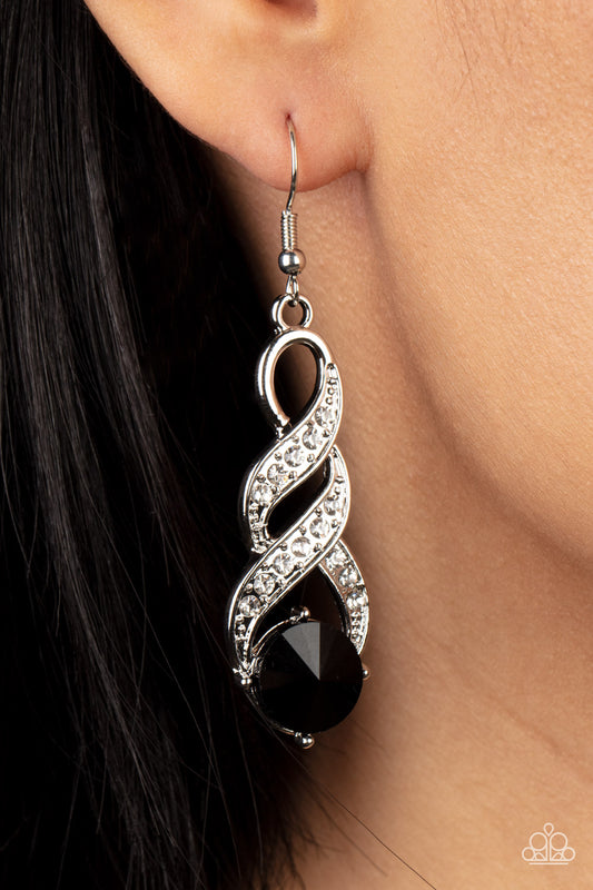 High-Ranking Royalty - black - earrings