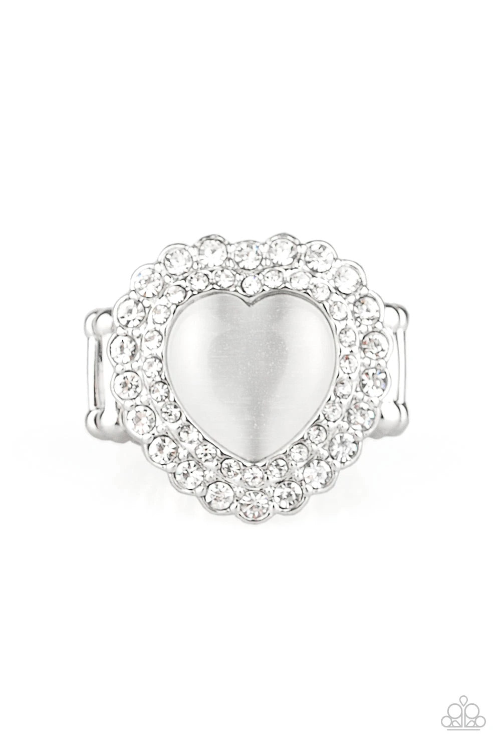 Paparazzi Lovely Luster - White Cat's Eye Stone - Ring