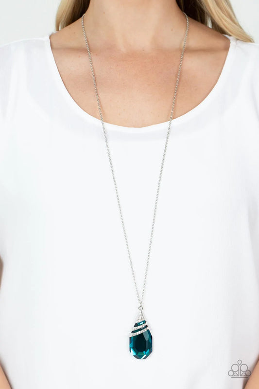 DEMANDINGLY DIVA - BLUE NECKLACE