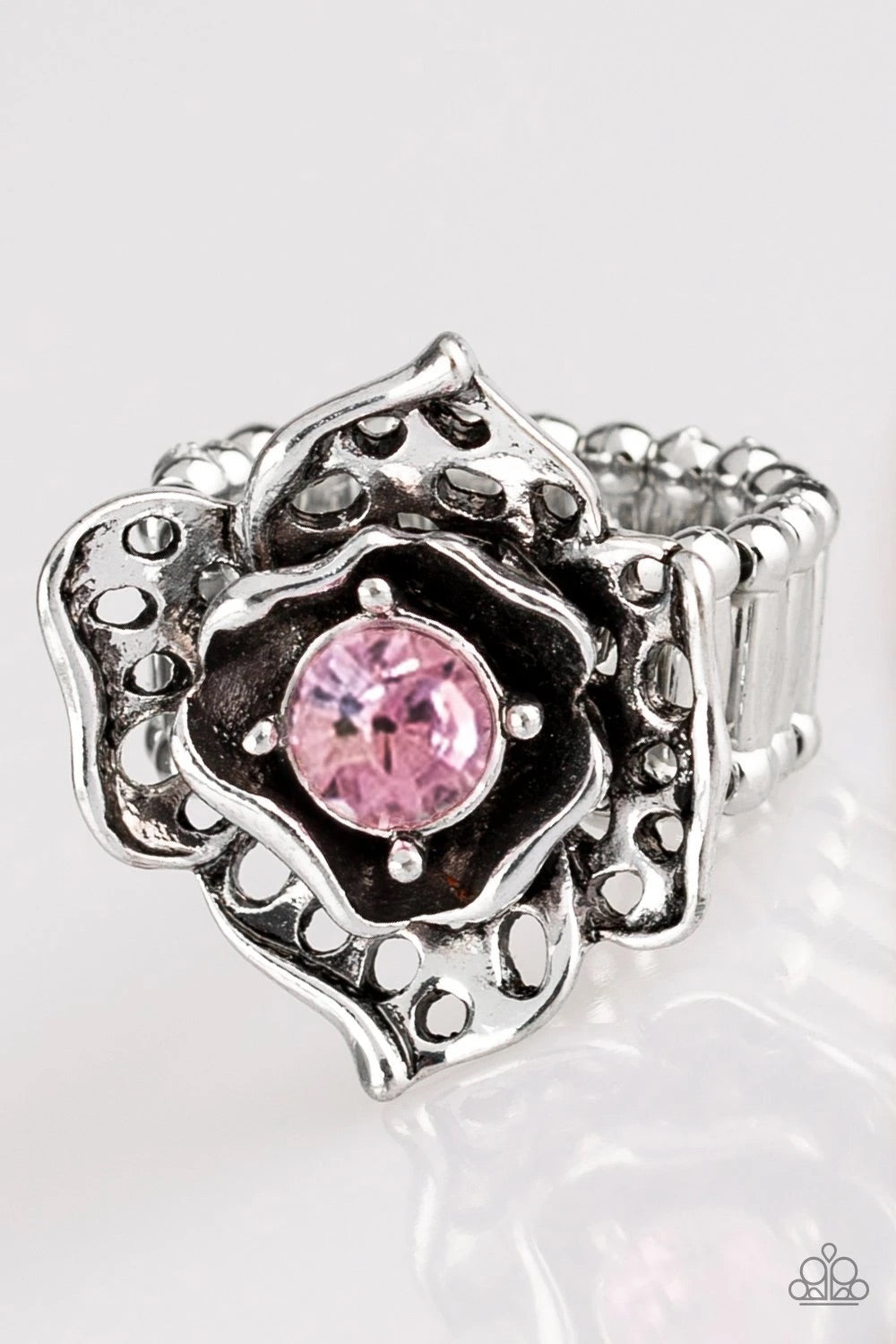 Glowing Gardens Pink Ring -